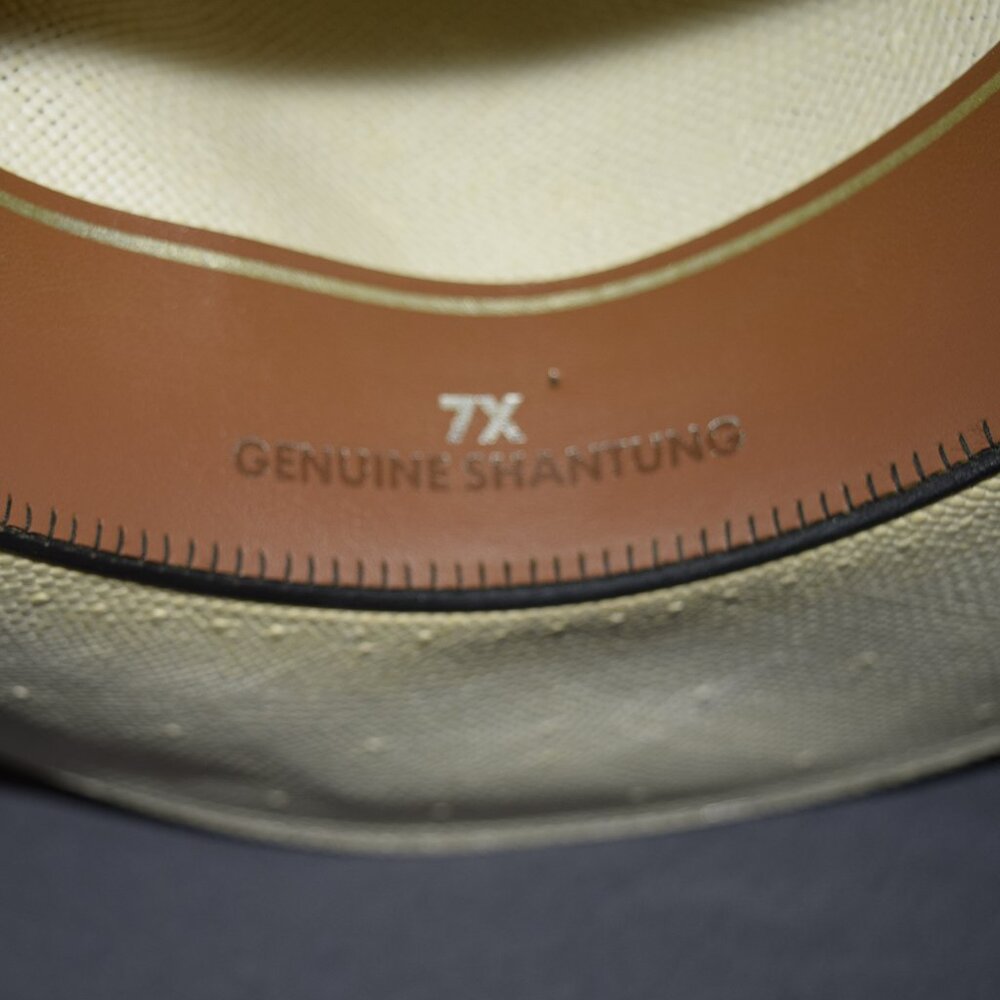 Stetson 10X Rancher Shantung Straw Cowboy Hat - Size 7 1/8 - Picture 5 of 8
